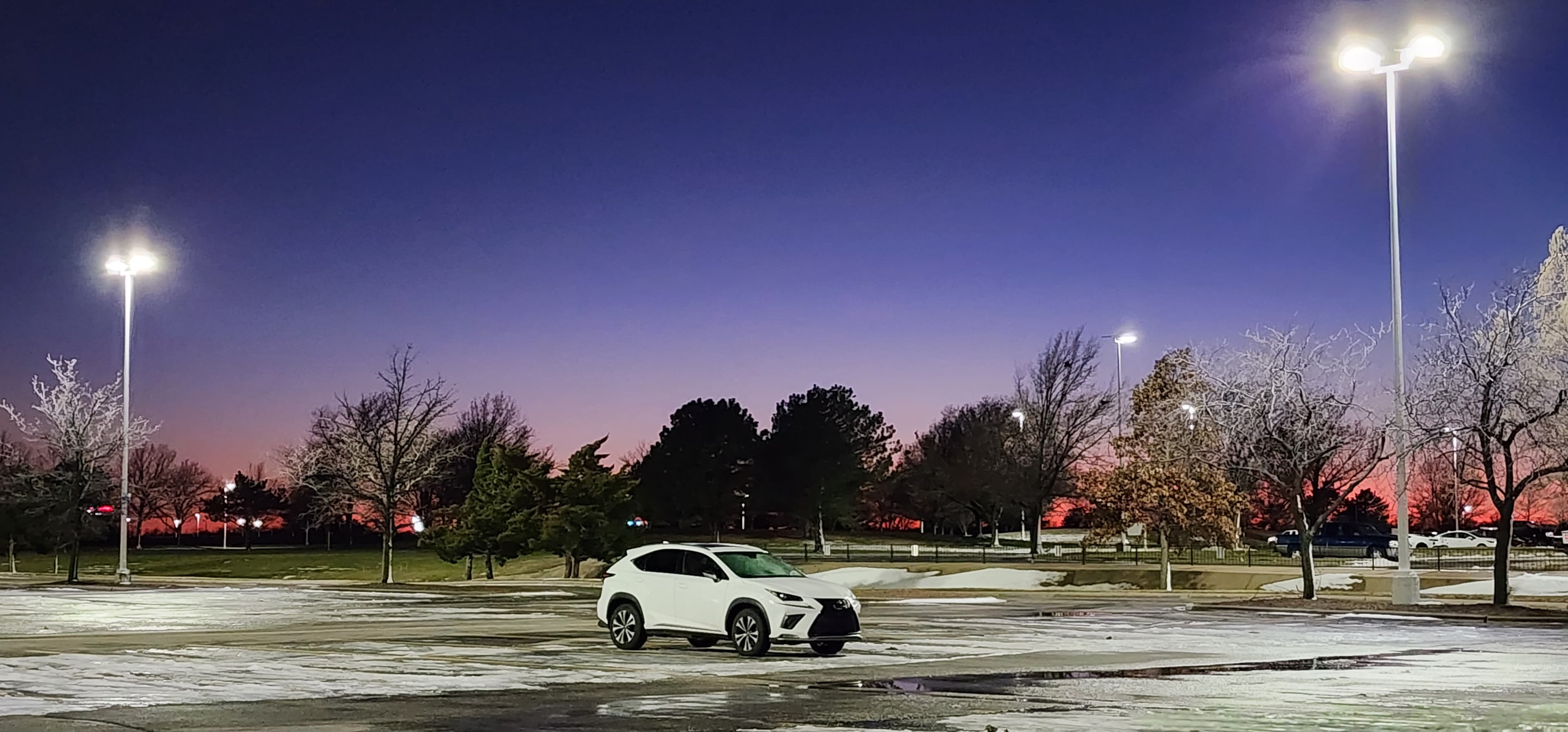 Ramp lighting test as crews prep for night ops